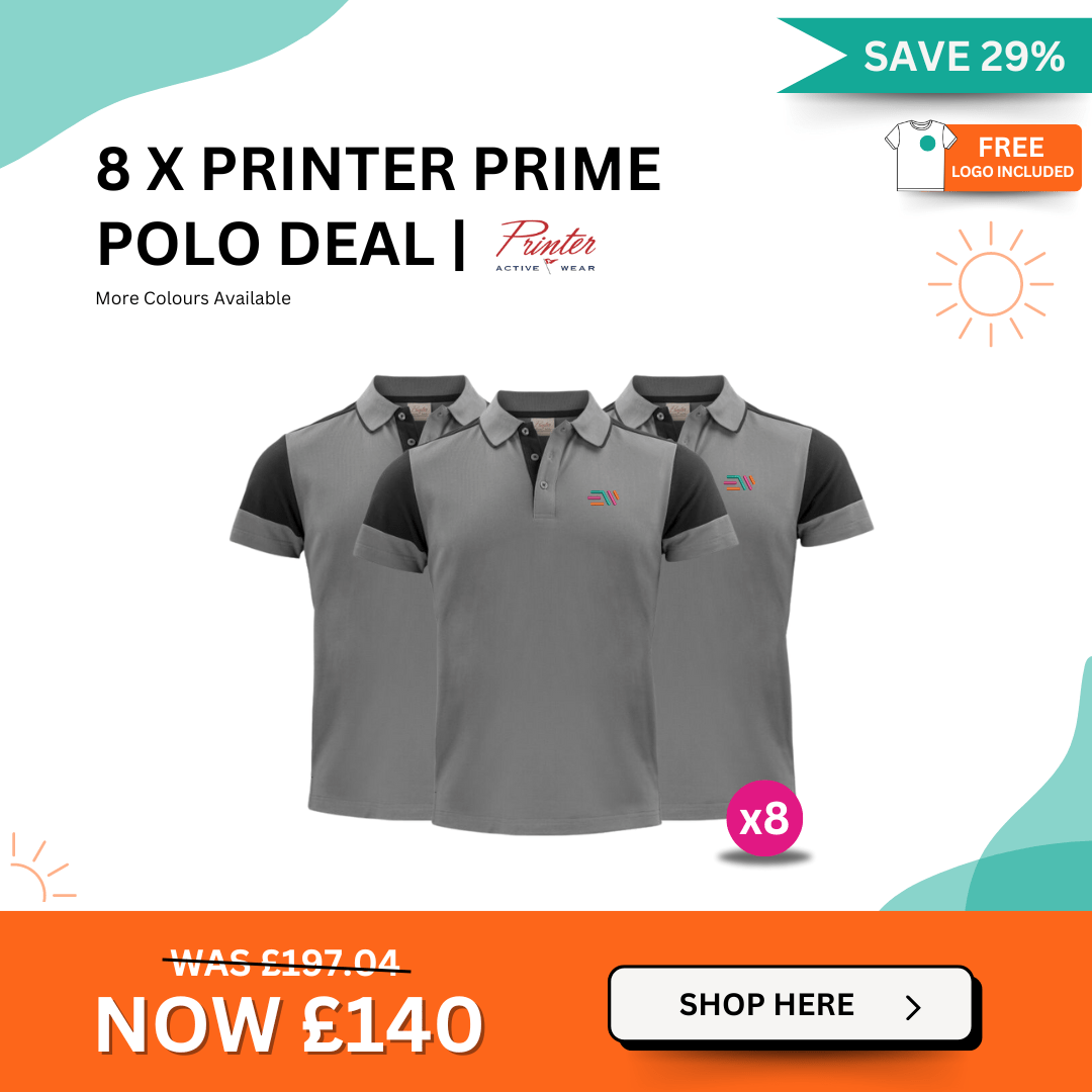 8 x Printer Prime Polo Shirt Deal