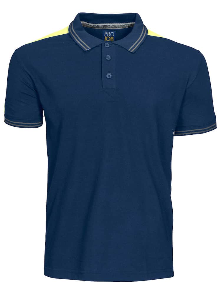 Pro Job Piqué Two-Tone Polo Shirt