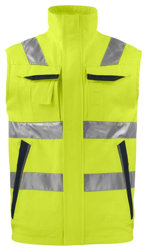 Pro Job Hi-Vis Two-Tone Vest - Yellow/Black