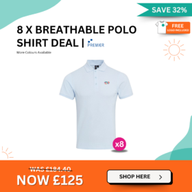 8 x Breathable Polo Shirt Deal