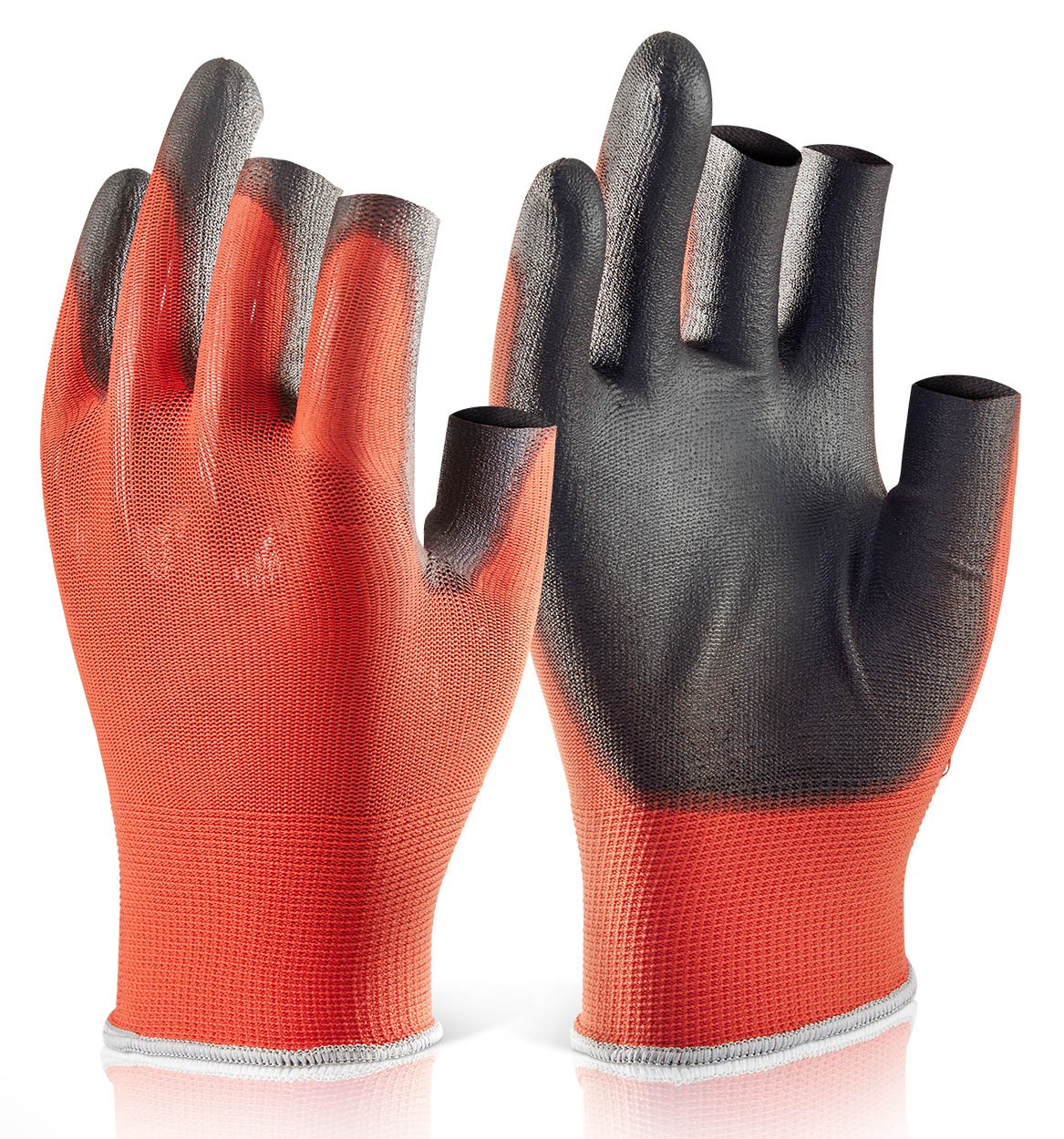 Click 2000 EC10 3 Fingerless PU Coated Gloves – Pack of 10