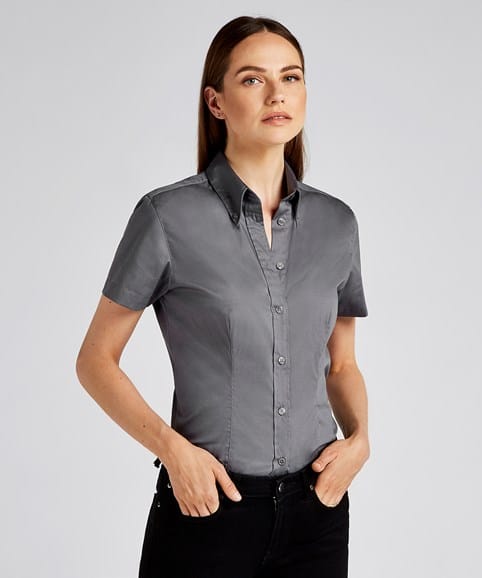 Kustom Kit Corporate Oxford Blouse Short Sleeved – Women’s