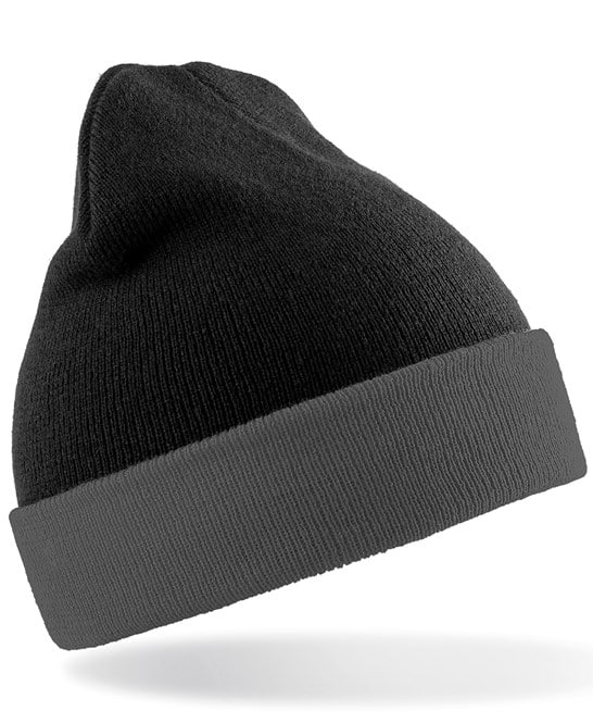Result Recycled Black Compass Beanie